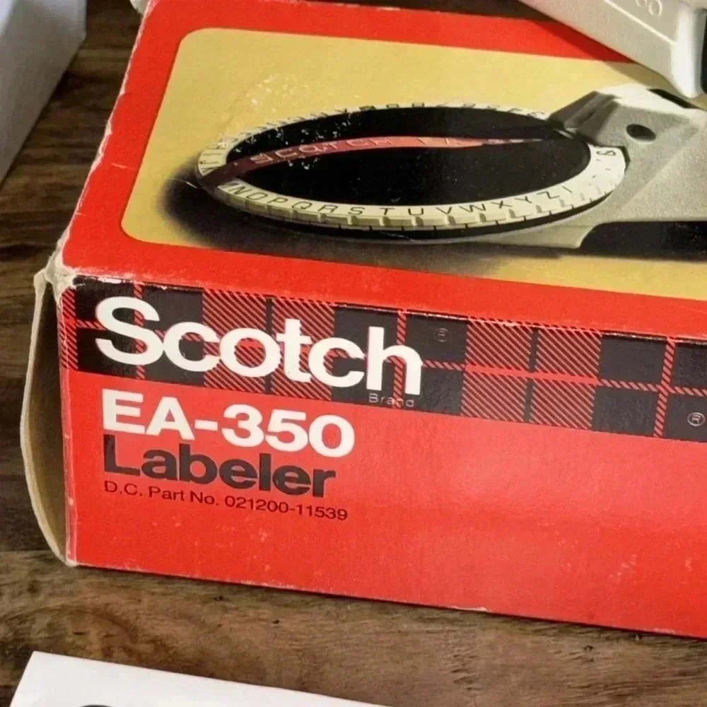 Vtg SCOTCH 3M ea-350 labeled label gun original box
